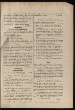 Verordnungs- und Anzeige-Blatt der k.k. General-Direction der österr. Staatsbahnen 18990603 Seite: 3