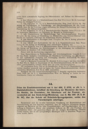 Verordnungs- und Anzeige-Blatt der k.k. General-Direction der österr. Staatsbahnen 18990617 Seite: 2