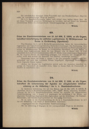 Verordnungs- und Anzeige-Blatt der k.k. General-Direction der österr. Staatsbahnen 18990729 Seite: 2