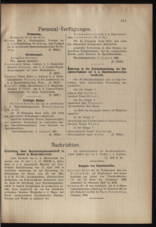 Verordnungs- und Anzeige-Blatt der k.k. General-Direction der österr. Staatsbahnen 18990729 Seite: 3