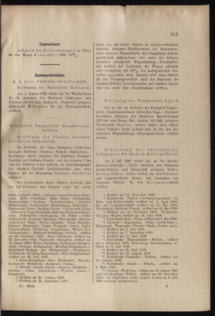 Verordnungs- und Anzeige-Blatt der k.k. General-Direction der österr. Staatsbahnen 18990825 Seite: 7