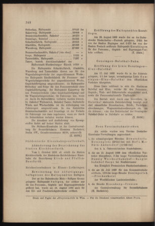 Verordnungs- und Anzeige-Blatt der k.k. General-Direction der österr. Staatsbahnen 18990826 Seite: 6