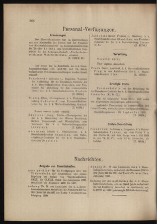 Verordnungs- und Anzeige-Blatt der k.k. General-Direction der österr. Staatsbahnen 18990916 Seite: 2