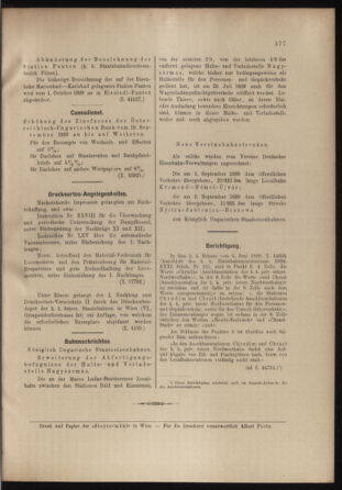 Verordnungs- und Anzeige-Blatt der k.k. General-Direction der österr. Staatsbahnen 18990930 Seite: 7