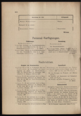 Verordnungs- und Anzeige-Blatt der k.k. General-Direction der österr. Staatsbahnen 18991009 Seite: 6