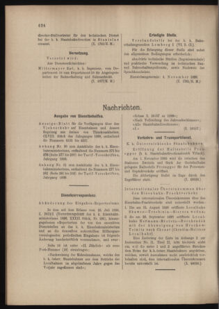 Verordnungs- und Anzeige-Blatt der k.k. General-Direction der österr. Staatsbahnen 18991028 Seite: 8