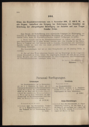 Verordnungs- und Anzeige-Blatt der k.k. General-Direction der österr. Staatsbahnen 18991122 Seite: 4