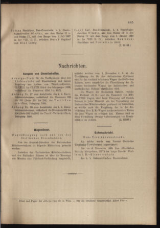 Verordnungs- und Anzeige-Blatt der k.k. General-Direction der österr. Staatsbahnen 18991122 Seite: 5