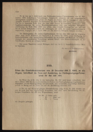 Verordnungs- und Anzeige-Blatt der k.k. General-Direction der österr. Staatsbahnen 18991230 Seite: 2