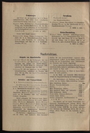 Verordnungs- und Anzeige-Blatt der k.k. General-Direction der österr. Staatsbahnen 19000105 Seite: 2