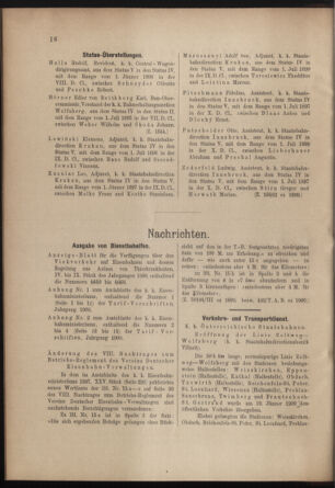 Verordnungs- und Anzeige-Blatt der k.k. General-Direction der österr. Staatsbahnen 19000120 Seite: 2