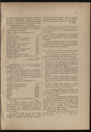 Verordnungs- und Anzeige-Blatt der k.k. General-Direction der österr. Staatsbahnen 19000120 Seite: 3