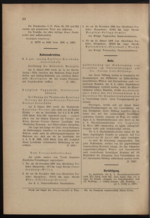 Verordnungs- und Anzeige-Blatt der k.k. General-Direction der österr. Staatsbahnen 19000120 Seite: 8