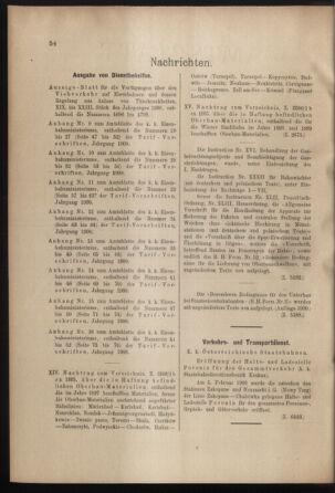 Verordnungs- und Anzeige-Blatt der k.k. General-Direction der österr. Staatsbahnen 19000210 Seite: 2