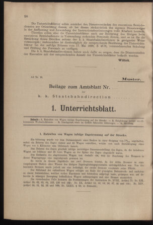 Verordnungs- und Anzeige-Blatt der k.k. General-Direction der österr. Staatsbahnen 19000217 Seite: 2