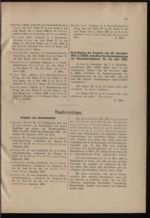 Verordnungs- und Anzeige-Blatt der k.k. General-Direction der österr. Staatsbahnen 19000217 Seite: 7