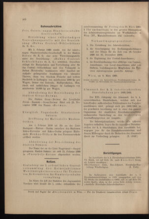 Verordnungs- und Anzeige-Blatt der k.k. General-Direction der österr. Staatsbahnen 19000310 Seite: 4