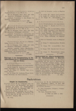 Verordnungs- und Anzeige-Blatt der k.k. General-Direction der österr. Staatsbahnen 19000331 Seite: 25