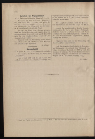 Verordnungs- und Anzeige-Blatt der k.k. General-Direction der österr. Staatsbahnen 19000331 Seite: 28