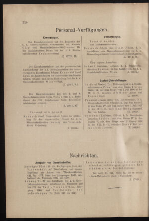 Verordnungs- und Anzeige-Blatt der k.k. General-Direction der österr. Staatsbahnen 19000623 Seite: 2