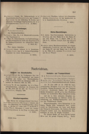 Verordnungs- und Anzeige-Blatt der k.k. General-Direction der österr. Staatsbahnen 19000630 Seite: 9