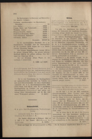 Verordnungs- und Anzeige-Blatt der k.k. General-Direction der österr. Staatsbahnen 19000707 Seite: 4