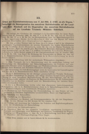 Verordnungs- und Anzeige-Blatt der k.k. General-Direction der österr. Staatsbahnen 19000721 Seite: 3