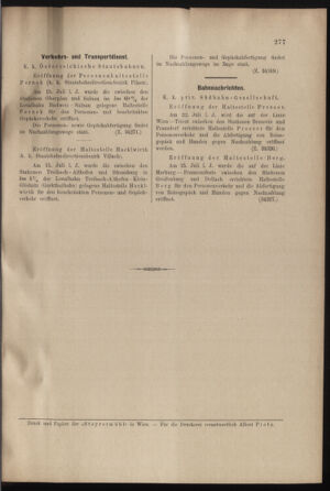 Verordnungs- und Anzeige-Blatt der k.k. General-Direction der österr. Staatsbahnen 19000721 Seite: 7