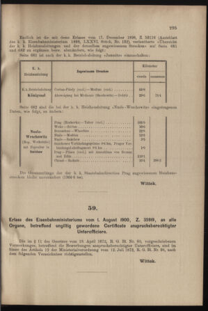 Verordnungs- und Anzeige-Blatt der k.k. General-Direction der österr. Staatsbahnen 19000811 Seite: 3