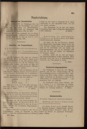 Verordnungs- und Anzeige-Blatt der k.k. General-Direction der österr. Staatsbahnen 19000915 Seite: 5