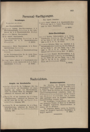 Verordnungs- und Anzeige-Blatt der k.k. General-Direction der österr. Staatsbahnen 19001006 Seite: 5