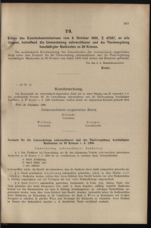 Verordnungs- und Anzeige-Blatt der k.k. General-Direction der österr. Staatsbahnen 19001013 Seite: 5