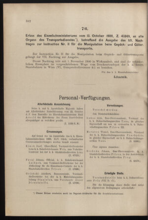 Verordnungs- und Anzeige-Blatt der k.k. General-Direction der österr. Staatsbahnen 19001020 Seite: 4