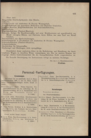 Verordnungs- und Anzeige-Blatt der k.k. General-Direction der österr. Staatsbahnen 19001117 Seite: 5