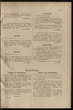 Verordnungs- und Anzeige-Blatt der k.k. General-Direction der österr. Staatsbahnen 19001201 Seite: 5