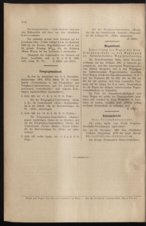 Verordnungs- und Anzeige-Blatt der k.k. General-Direction der österr. Staatsbahnen 19001201 Seite: 6