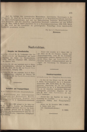 Verordnungs- und Anzeige-Blatt der k.k. General-Direction der österr. Staatsbahnen 19001229 Seite: 3