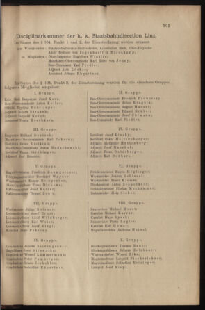 Verordnungs- und Anzeige-Blatt der k.k. General-Direction der österr. Staatsbahnen 19001231 Seite: 23