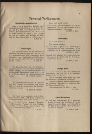 Verordnungs- und Anzeige-Blatt der k.k. General-Direction der österr. Staatsbahnen 19010112 Seite: 7