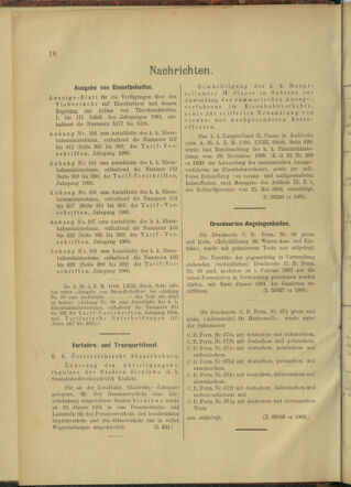 Verordnungs- und Anzeige-Blatt der k.k. General-Direction der österr. Staatsbahnen 19010112 Seite: 8