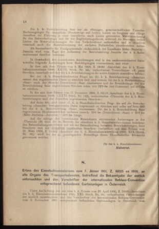 Verordnungs- und Anzeige-Blatt der k.k. General-Direction der österr. Staatsbahnen 19010121 Seite: 2