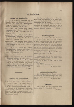 Verordnungs- und Anzeige-Blatt der k.k. General-Direction der österr. Staatsbahnen 19010126 Seite: 5