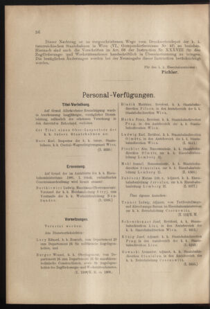 Verordnungs- und Anzeige-Blatt der k.k. General-Direction der österr. Staatsbahnen 19010209 Seite: 2