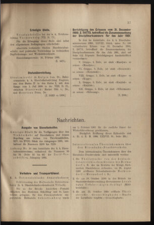 Verordnungs- und Anzeige-Blatt der k.k. General-Direction der österr. Staatsbahnen 19010209 Seite: 3