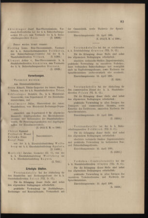 Verordnungs- und Anzeige-Blatt der k.k. General-Direction der österr. Staatsbahnen 19010406 Seite: 3