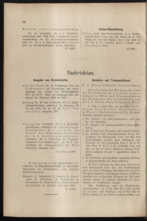 Verordnungs- und Anzeige-Blatt der k.k. General-Direction der österr. Staatsbahnen 19010406 Seite: 4