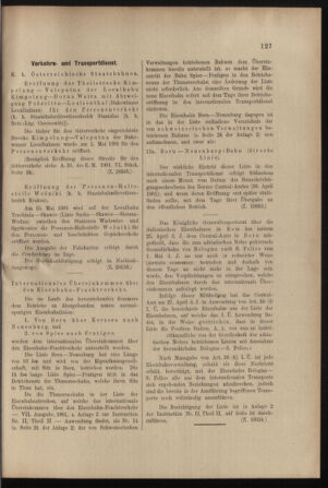 Verordnungs- und Anzeige-Blatt der k.k. General-Direction der österr. Staatsbahnen 19010511 Seite: 11