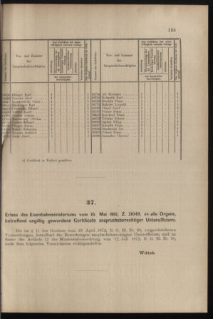 Verordnungs- und Anzeige-Blatt der k.k. General-Direction der österr. Staatsbahnen 19010518 Seite: 3