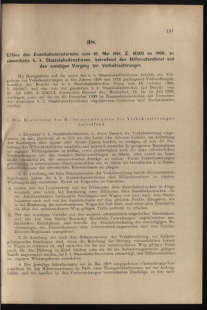 Verordnungs- und Anzeige-Blatt der k.k. General-Direction der österr. Staatsbahnen 19010518 Seite: 5