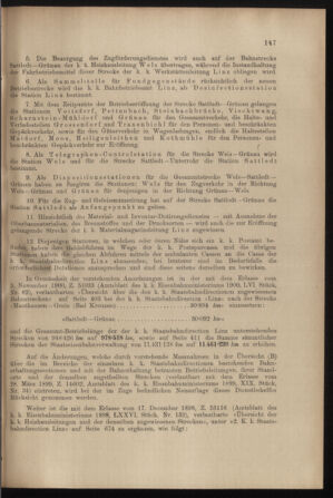 Verordnungs- und Anzeige-Blatt der k.k. General-Direction der österr. Staatsbahnen 19010525 Seite: 3